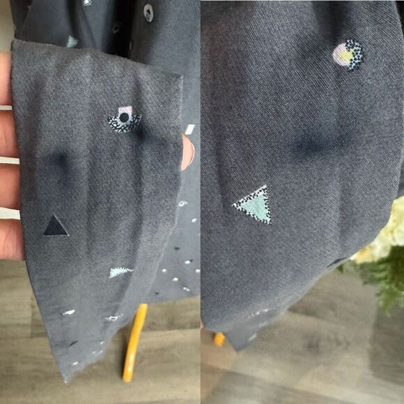 & OTHER STORIES dress | gray wrap dress print | size 10 - Picture 14 of 14